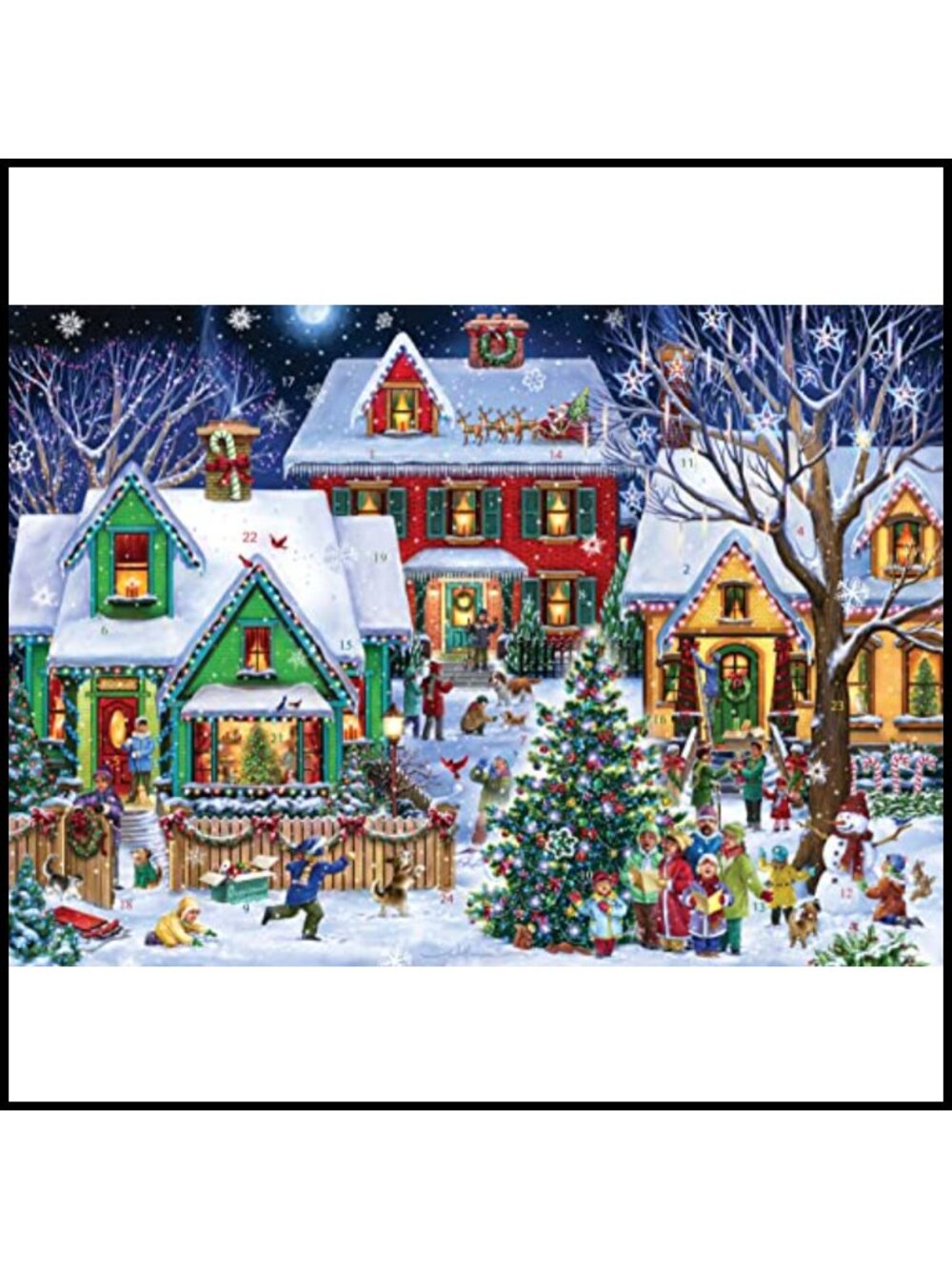 Advent Calendar Countdown to Christmas Glitter Wall Calendar